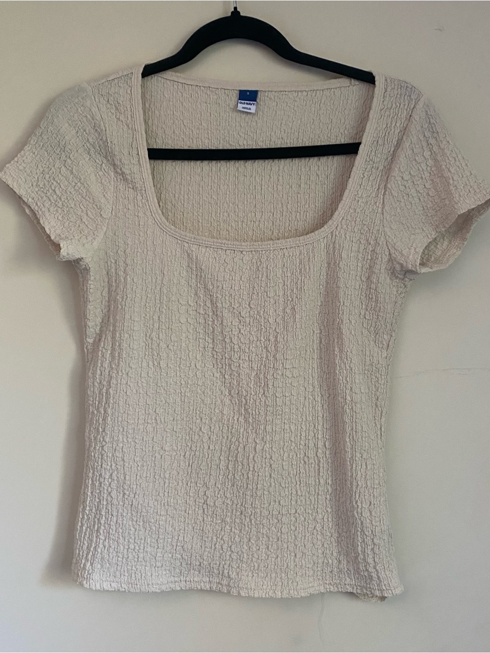 Old Navy Crinkle Gauze Scoop Neck Textured Top